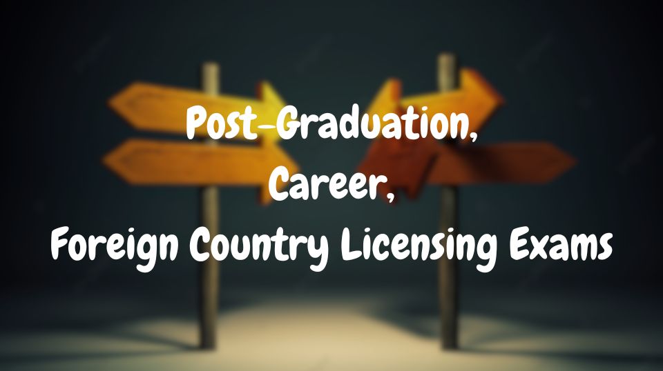 PG, Career, Licensing Exams